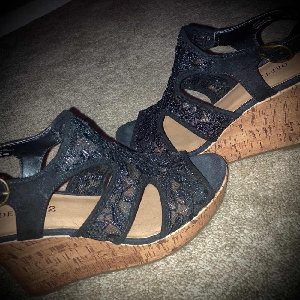 Sexy Lace Wedge Heels